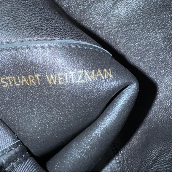 Stuart Weitzman Stand Stretch Black 50/50 Knee Boots 7.5